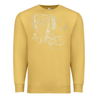 Antique Gold middle earth map [tb] Premium Sweatshirt - linhVisuals