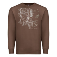 Chestnut middle earth map [tb] Premium Sweatshirt - linhVisuals