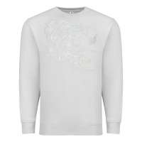 Dove Grey middle earth map [tb] Premium Sweatshirt - linhVisuals