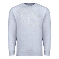 Heather Grey middle earth map [tb] Premium Sweatshirt - linhVisuals