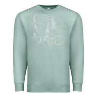 Seafoam middle earth map [tb] Premium Sweatshirt - linhVisuals