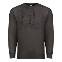 Smoke middle earth map [tw] Premium Sweatshirt - linhVisuals