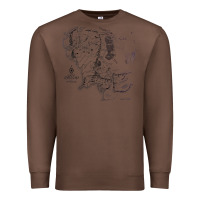Chestnut middle earth map [tw] Premium Sweatshirt - linhVisuals