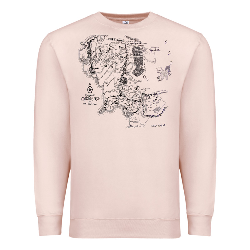 Middle Earth Map [tw] Premium Sweatshirt by linhVisuals | Teevron