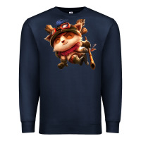 Navy league of legends teemo Premium Sweatshirt - linhVisuals