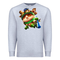 Heather Grey league of legends teemo Premium Sweatshirt - linhVisuals