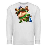 Oatmeal Heather league of legends teemo Premium Sweatshirt - linhVisuals