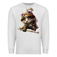 Oatmeal Heather league of legends teemo Premium Sweatshirt - linhVisuals