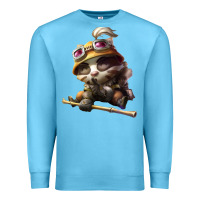 Ocean Blue league of legends teemo Premium Sweatshirt - linhVisuals