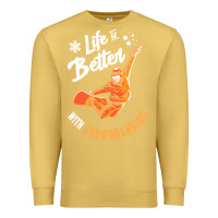 Antique Gold snowboard t  shirt snowboarding i snowboarder i winter sports t  shirt Premium Sweatshirt - linhVisuals