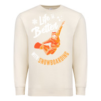 Sandshell snowboard t  shirt snowboarding i snowboarder i winter sports t  shirt Premium Sweatshirt - linhVisuals