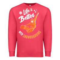 Cardinal snowboard t  shirt snowboarding i snowboarder i winter sports t  shirt Premium Sweatshirt - linhVisuals