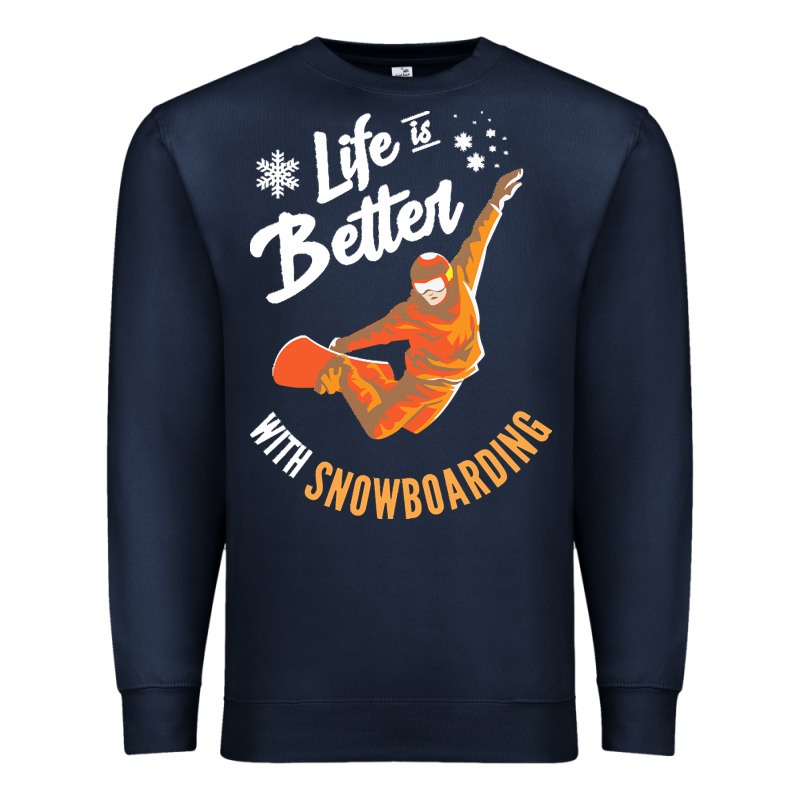 Snowboard T  Shirt Snowboarding I Snowboarder I Winter Sports T  Shirt Premium Sweatshirt by linhVisuals | Teevron