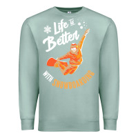 Seafoam snowboard t  shirt snowboarding i snowboarder i winter sports t  shirt Premium Sweatshirt - linhVisuals