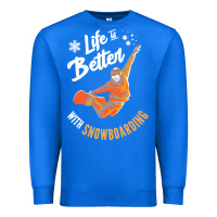 True Royal snowboard t  shirt snowboarding i snowboarder i winter sports t  shirt Premium Sweatshirt - linhVisuals