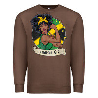 Chestnut jamaican black woman t shirt jamaica afro girl pride Premium Sweatshirt - linhVisuals