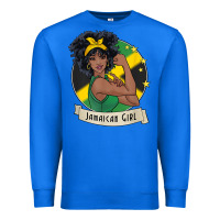 True Royal jamaican black woman t shirt jamaica afro girl pride Premium Sweatshirt - linhVisuals