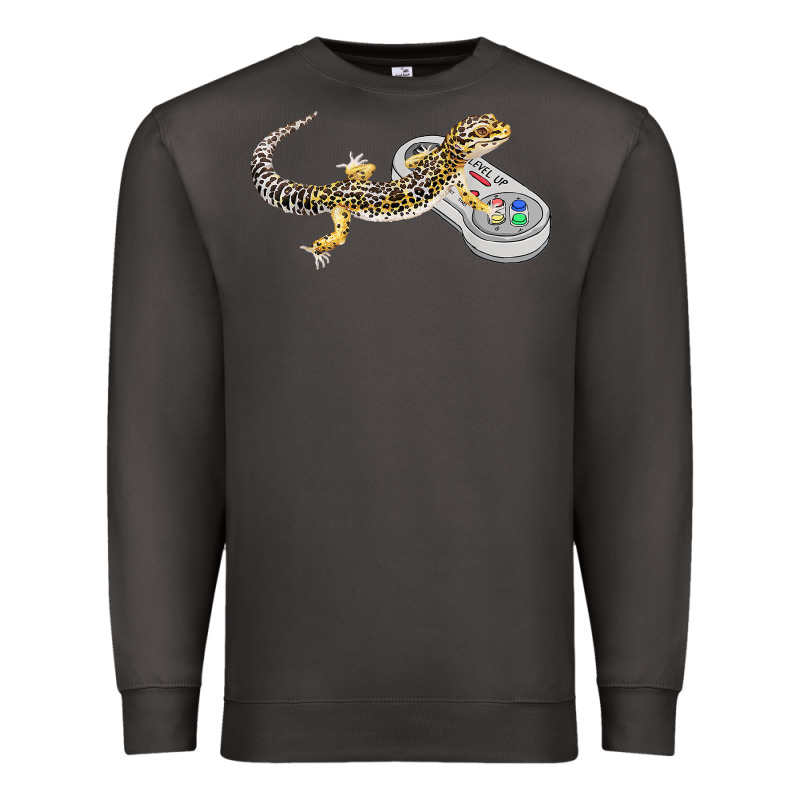 Leopard Gecko Playing Video Game Lizard & Reptiles Gamers T Shirt Premium Sweatshirt by linhVisuals | Teevron