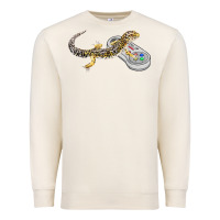 Sandshell leopard gecko playing video game lizard & reptiles gamers t shirt Premium Sweatshirt - linhVisuals