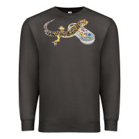 Leopard Gecko Playing Video Game Lizard & Reptiles Gamers T Shirt Premium Sweatshirt | Teevron