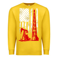 Lemon oilfield shirt   us flag oil rig shirt Premium Sweatshirt - linhVisuals