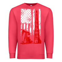Cardinal oilfield shirt   us flag oil rig shirt Premium Sweatshirt - linhVisuals
