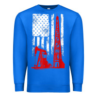 True Royal oilfield shirt   us flag oil rig shirt Premium Sweatshirt - linhVisuals