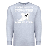Heather Grey paranormal investigator ghost hunting t shirt Premium Sweatshirt - linhVisuals
