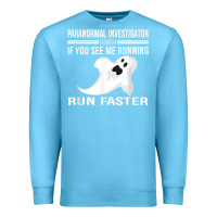 Ocean Blue paranormal investigator ghost hunting t shirt Premium Sweatshirt - linhVisuals