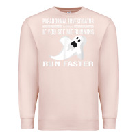 Pale Pink paranormal investigator ghost hunting t shirt Premium Sweatshirt - linhVisuals