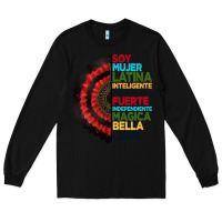 Black hispanic heritage month hand fan Long Sleeve Tee - BundleAndBundleShop