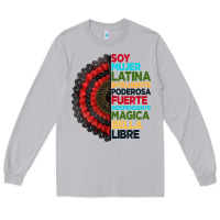 Moon Dust hispanic heritage month hand fan Long Sleeve Tee - BundleAndBundleShop