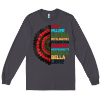 Smoke hispanic heritage month hand fan Long Sleeve Tee - BundleAndBundleShop