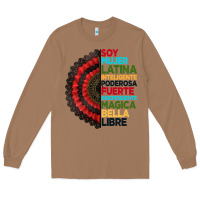 Toasted Coconut hispanic heritage month hand fan Long Sleeve Tee - BundleAndBundleShop