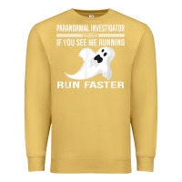 Antique Gold paranormal investigator ghost hunting t shirt Premium Sweatshirt - linhVisuals