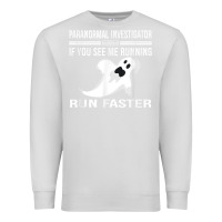 Dove Grey paranormal investigator ghost hunting t shirt Premium Sweatshirt - linhVisuals