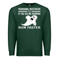 Sports Green paranormal investigator ghost hunting t shirt Premium Sweatshirt - linhVisuals