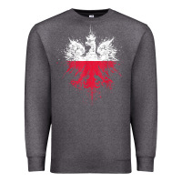Charcoal Heather polish eagle  polish pride  polish flag  polish t shirt Premium Sweatshirt - linhVisuals