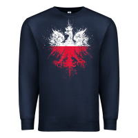 Navy polish eagle  polish pride  polish flag  polish t shirt Premium Sweatshirt - linhVisuals