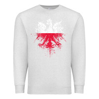 Oatmeal Heather polish eagle  polish pride  polish flag  polish t shirt Premium Sweatshirt - linhVisuals