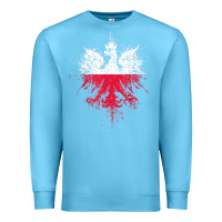 Ocean Blue polish eagle  polish pride  polish flag  polish t shirt Premium Sweatshirt - linhVisuals