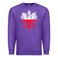 Purple polish eagle  polish pride  polish flag  polish t shirt Premium Sweatshirt - linhVisuals