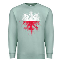 Seafoam polish eagle  polish pride  polish flag  polish t shirt Premium Sweatshirt - linhVisuals