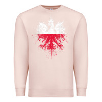 Pale Pink polish eagle  polish pride  polish flag  polish t shirt Premium Sweatshirt - linhVisuals