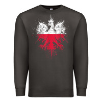 Smoke polish eagle  polish pride  polish flag  polish t shirt Premium Sweatshirt - linhVisuals