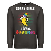 Smoke mens sorry girl i like bananas funny lgbt gay pride tshirt gifts Premium Sweatshirt - linhVisuals