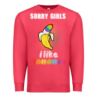 Cardinal mens sorry girl i like bananas funny lgbt gay pride tshirt gifts Premium Sweatshirt - linhVisuals