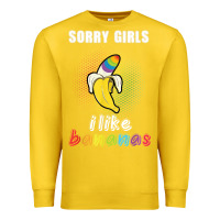 Lemon mens sorry girl i like bananas funny lgbt gay pride tshirt gifts Premium Sweatshirt - linhVisuals