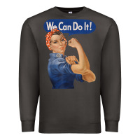 Smoke rosie the riveter shirt we can do it feminist retro t shirt Premium Sweatshirt - linhVisuals