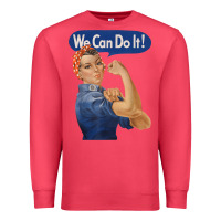 Cardinal rosie the riveter shirt we can do it feminist retro t shirt Premium Sweatshirt - linhVisuals